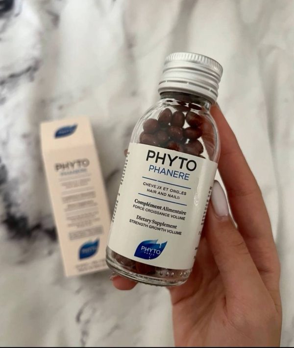 قرص مکمل تقویت مو فیتو (طرح قدیم) Phyto Phanere Hair and Nail نمای روبرو