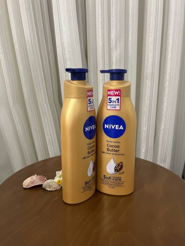 لوسیون بدن نیوآ مدل Cocoa Butter حاوی کره کاکائو 400 میل دوتایی