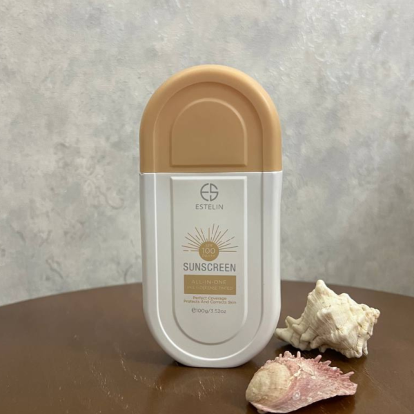 کرم ضد آفتاب رنگی استلین ترمیم کننده مولتی دیفنس  spf100 +++PA