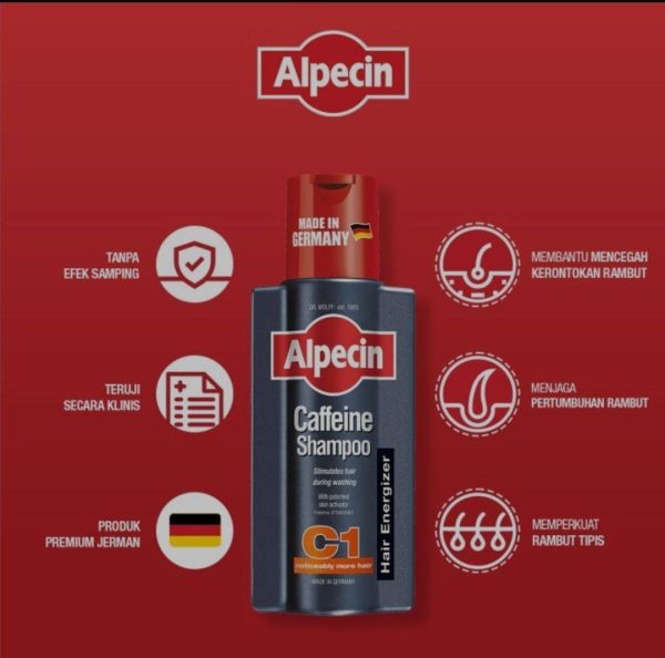شامپو آلپسین کافئین C1_حجم 250 میل اصلی
